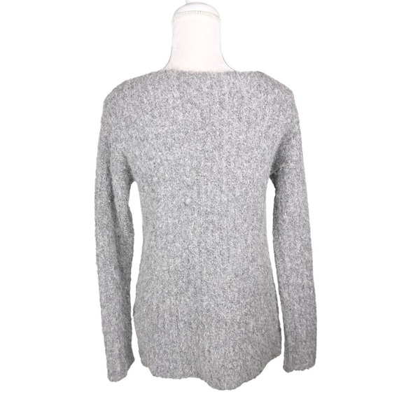 ATM Anthony Thomas Melillo chunky gray nubby knit sweater fuzzy chunky cozy XS - Picture 11 of 16